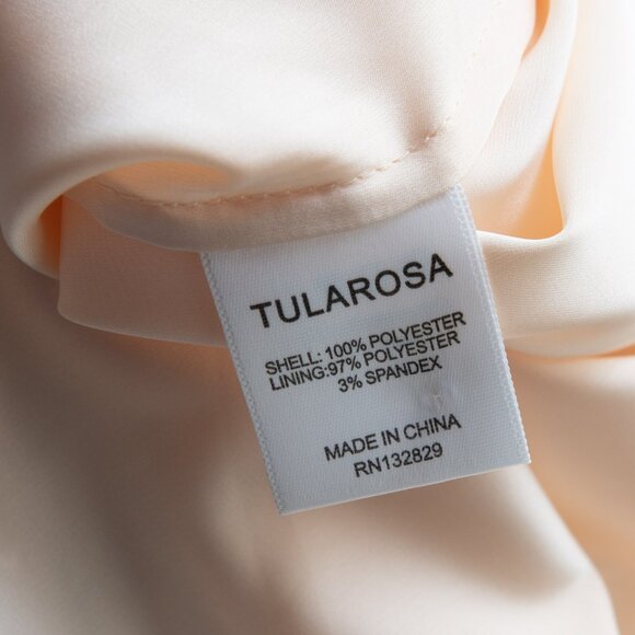 Tularosa Elba Dress Floral Lace Shift Pom Trim Mini Multicolor Ivory Size Large - Picture 4 of 6